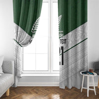 Custom New Zealand Maori Niho Taniwha Window Curtain