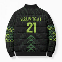 Custom New Zealand Maori Koru Koiri Motif Bomber Puffer Jacket - Polynesian Pride
