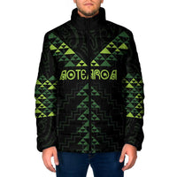 Custom New Zealand Maori Koru Koiri Motif Padded Jacket - Polynesian Pride