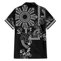 Filipino Sun Tribal Tattoo Hawaiian Shirt Philippines Inspired Barong Simple Black LT9 - Polynesian Pride