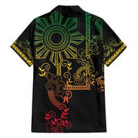 Filipino Sun Tribal Tattoo Hawaiian Shirt Philippines Inspired Barong Reggae Art LT9 - Polynesian Pride