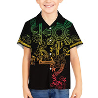 Filipino Sun Tribal Tattoo Hawaiian Shirt Philippines Inspired Barong Reggae Art LT9 - Polynesian Pride