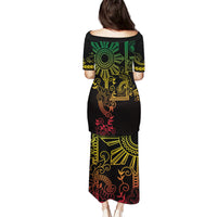 Filipino Sun Tribal Tattoo Puletasi Philippines Inspired Barong Reggae Art LT9 - Polynesian Pride