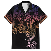 Filipino Sun Tribal Tattoo Hawaiian Shirt Philippines Inspired Barong Pink Art LT9 Pink - Polynesian Pride
