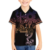 Filipino Sun Tribal Tattoo Hawaiian Shirt Philippines Inspired Barong Pink Art LT9 - Polynesian Pride