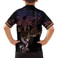 Filipino Sun Tribal Tattoo Hawaiian Shirt Philippines Inspired Barong Pink Art LT9 - Polynesian Pride