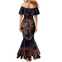 Filipino Sun Tribal Tattoo Mermaid Dress Philippines Inspired Barong Pink Art LT9 - Polynesian Pride