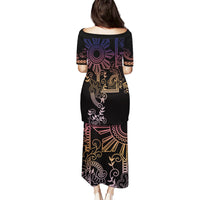 Filipino Sun Tribal Tattoo Puletasi Philippines Inspired Barong Pink Art LT9 - Polynesian Pride