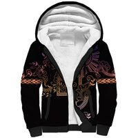 Filipino Sun Tribal Tattoo Sherpa Hoodie Philippines Inspired Barong Pink Art