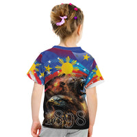 Philippines Lion and Eagle 1898 Kid T Shirt Pilipinas Maligayang Araw ng Kalayaan