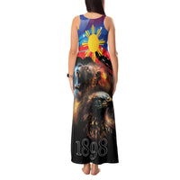 Philippines Lion and Eagle 1898 Tank Maxi Dress Pilipinas Maligayang Araw ng Kalayaan LT9 - Polynesian Pride