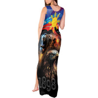 Philippines Lion and Eagle 1898 Tank Maxi Dress Pilipinas Maligayang Araw ng Kalayaan LT9 - Polynesian Pride
