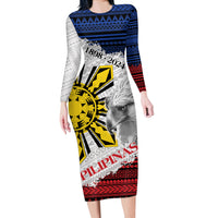 Philippines 126th Independence Day Long Sleeve Bodycon Dress Pilipinas Hunyo 12 Maligayang Araw ng Kalayaan