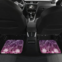 Pacific Beauty Girl Car Mats Pink Polyneisan Tribal Vintage Motif