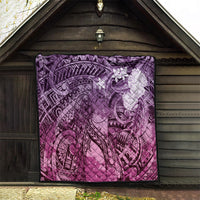 Pacific Beauty Girl Quilt Pink Polyneisan Tribal Vintage Motif LT9 - Polynesian Pride