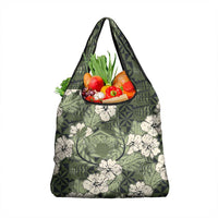 Tongan Kupesi Ngatu Hibiscus Vintage Motif Grocery Bag