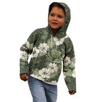Tongan Kupesi Ngatu Hibiscus Vintage Motif Kid Hoodie LT9 - Polynesian Pride