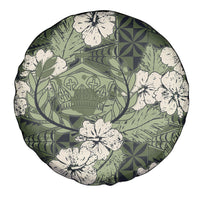 Tongan Kupesi Ngatu Hibiscus Vintage Motif Spare Tire Cover LT9 - Polynesian Pride