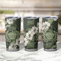 Tongan Kupesi Ngatu Hibiscus Vintage Motif Tumbler Cup