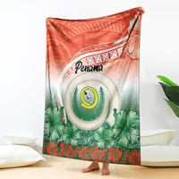 Penama Vanuatu Blanket Hibiscus Sand Drawing with Pacific Pattern