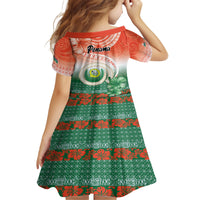 Penama Vanuatu Family Matching Tank Maxi Dress and Hawaiian Shirt Hibiscus Sand Drawing with Pacific Pattern