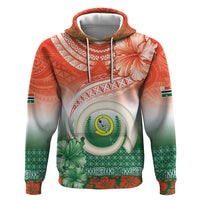 Penama Vanuatu Hoodie Hibiscus Sand Drawing with Pacific Pattern LT9 Pullover Hoodie Red Art - Polynesian Pride