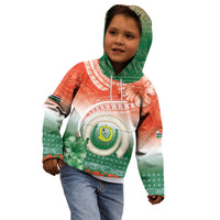 Penama Vanuatu Kid Hoodie Hibiscus Sand Drawing with Pacific Pattern LT9 - Polynesian Pride