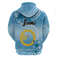 Sanma Vanuatu Hoodie Hibiscus Sand Drawing with Pacific Pattern LT9 - Polynesian Pride