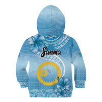Sanma Vanuatu Kid Hoodie Hibiscus Sand Drawing with Pacific Pattern LT9 - Polynesian Pride