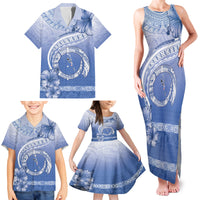 Shefa Vanuatu Family Matching Tank Maxi Dress and Hawaiian Shirt Hibiscus Sand Drawing with Pacific Pattern LT9 - Polynesian Pride