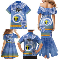 Tafea Vanuatu Family Matching Mermaid Dress and Hawaiian Shirt Hibiscus Sand Drawing with Pacific Pattern
