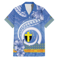 Tafea Vanuatu Family Matching Mermaid Dress and Hawaiian Shirt Hibiscus Sand Drawing with Pacific Pattern