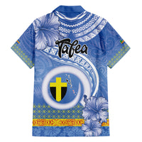 Tafea Vanuatu Family Matching Off Shoulder Short Dress and Hawaiian Shirt Hibiscus Sand Drawing with Pacific Pattern LT9 - Polynesian Pride