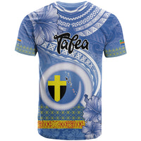 Tafea Vanuatu T Shirt Hibiscus Sand Drawing with Pacific Pattern