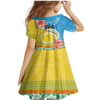 Torba Vanuatu Family Matching Mermaid Dress and Hawaiian Shirt Hibiscus Sand Drawing with Pacific Pattern