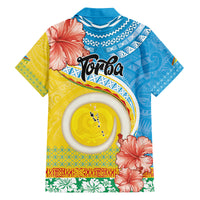Torba Vanuatu Family Matching Puletasi and Hawaiian Shirt Hibiscus Sand Drawing with Pacific Pattern