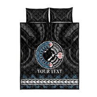 Custom Fiji and New Zealand Quilt Bed Set Maori Fern Mix Tapa Tribal Unique