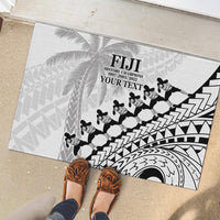 Custom Fiji Rugby Cibi Dance Rubber Doormat Create History World Cup Sevens