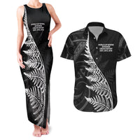 New Zealand Black Fern 7s Couples Matching Tank Maxi Dress and Hawaiian Shirt History World Cup Sevens