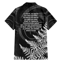 New Zealand Black Fern 7s Family Matching Off The Shoulder Long Sleeve Dress and Hawaiian Shirt History World Cup Sevens