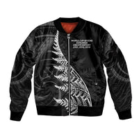 New Zealand Black Fern 7s Sleeve Zip Bomber Jacket History World Cup Sevens