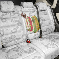 Hawaii Lei Kamehameha Back Car Seat Cover Ke'oke'o Seamless Pattern Hibiscus Flower