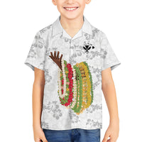 Hawaii Lei Kamehameha Hawaiian Shirt Ke'oke'o Seamless Pattern Hibiscus Flower LT9 - Polynesian Pride