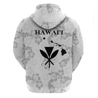 Hawaii Lei Kamehameha Hoodie Ke'oke'o Seamless Pattern Hibiscus Flower LT9 - Polynesian Pride