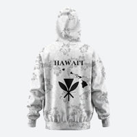 Hawaii Lei Kamehameha Hoodie Ke'oke'o Seamless Pattern Hibiscus Flower LT9 - Polynesian Pride