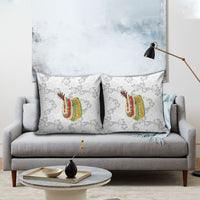 Hawaii Lei Kamehameha Pillow Cover Ke'oke'o Seamless Pattern Hibiscus Flower LT9 - Polynesian Pride