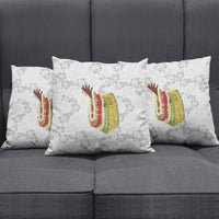 Hawaii Lei Kamehameha Pillow Cover Ke'oke'o Seamless Pattern Hibiscus Flower LT9 - Polynesian Pride
