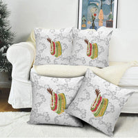 Hawaii Lei Kamehameha Pillow Cover Ke'oke'o Seamless Pattern Hibiscus Flower LT9 - Polynesian Pride
