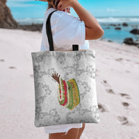 Hawaii Lei Kamehameha Tote Bag Ke'oke'o Seamless Pattern Hibiscus Flower