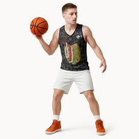 Hawaii Lei Kamehameha Basketball Jersey Ele'ele Seamless Pattern Hibiscus Flower